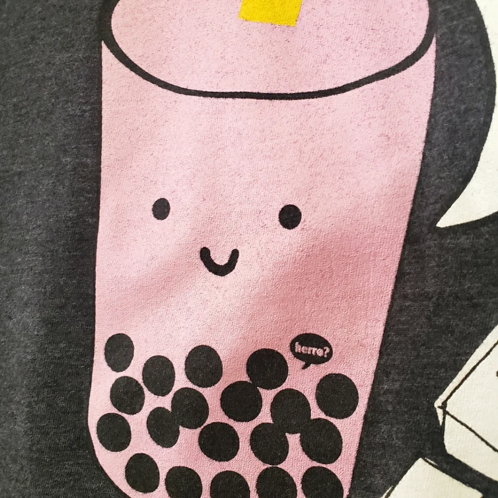 Pearls Are A Girl's Best Friend Boba Bubble Tea Graphic Tee T-Shirt, M… - Picture 4 of 17